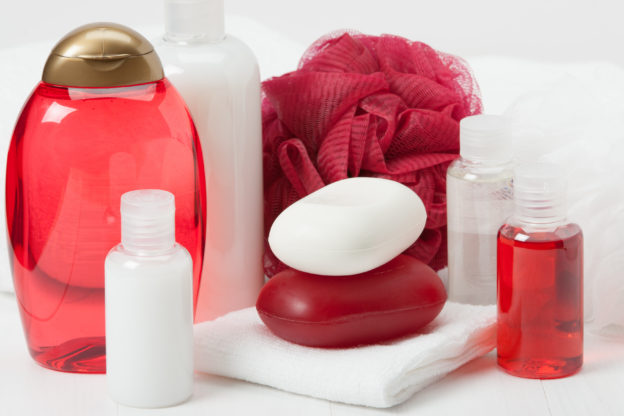 Shampoo, Soap Bar And Liquid. Toiletries, cancer-causing, parabens